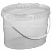 Ведро 11 л. овальное пластиковое для пищевых продуктов Прозрачное С ручкой (артикул: 020000025) купить в разделе «Пищевые ведра и контейнеры».